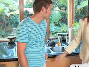 Boy Fucks Tight Teen Anal With His Mature Stepmom Present