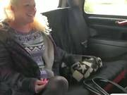 Big Ass Blondie Amateur Slut Banged With Nympho Driver