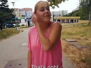 Slutty Amateur Eurobabe Flashes Her Big Tits And Fucked