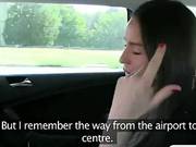 Amateur Brunette Chick Banged At The Back Seat By Nympho Driver