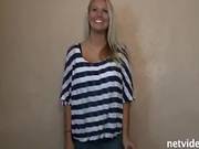 Cute Blonde With Enormous Juggs Blows Knob Lynn Thinks This Is A Gateway To Fame And Fortune Oops